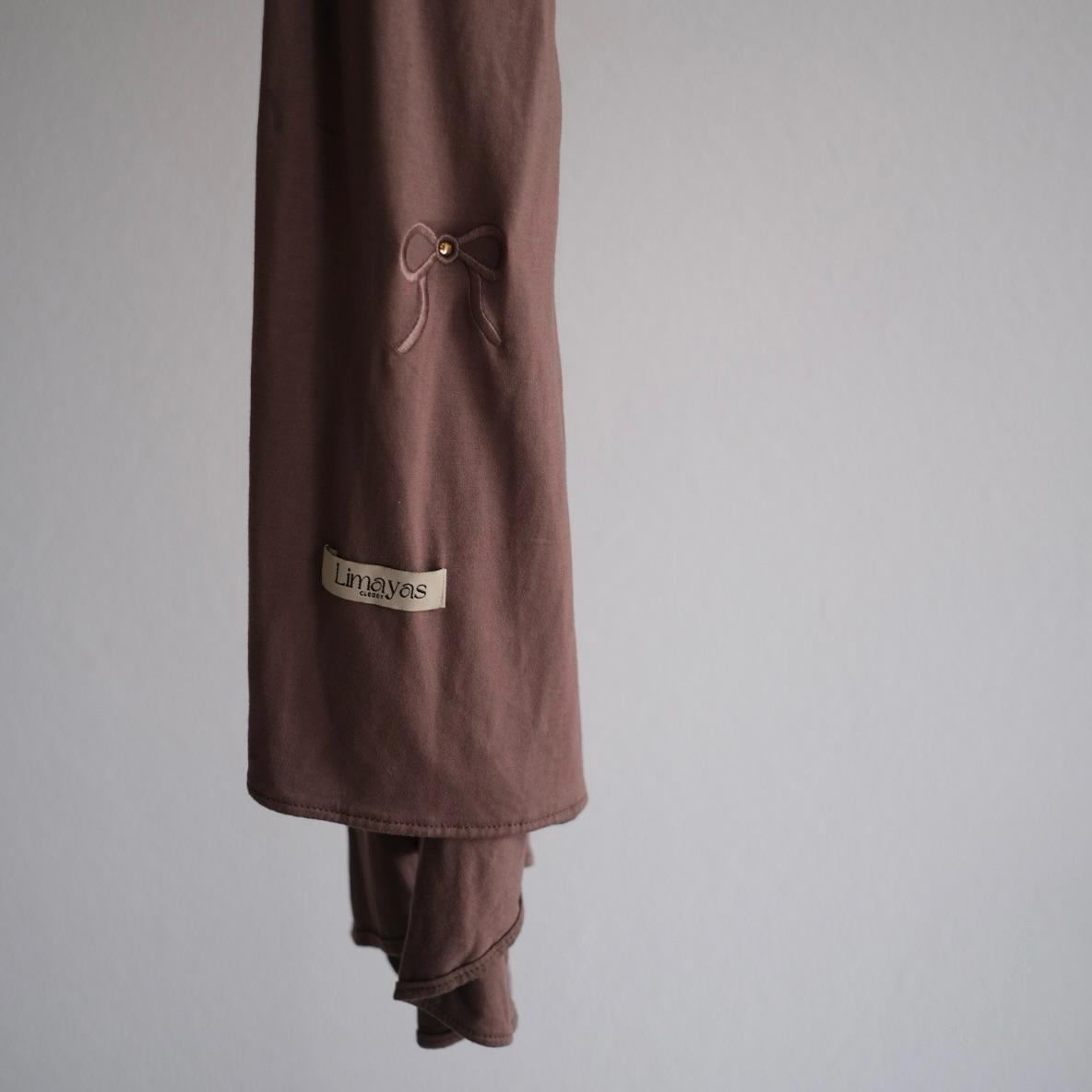 Bamboo jersey scarfs with bows