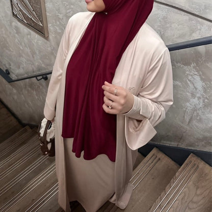 Two-Piece Jersey Abaya Set