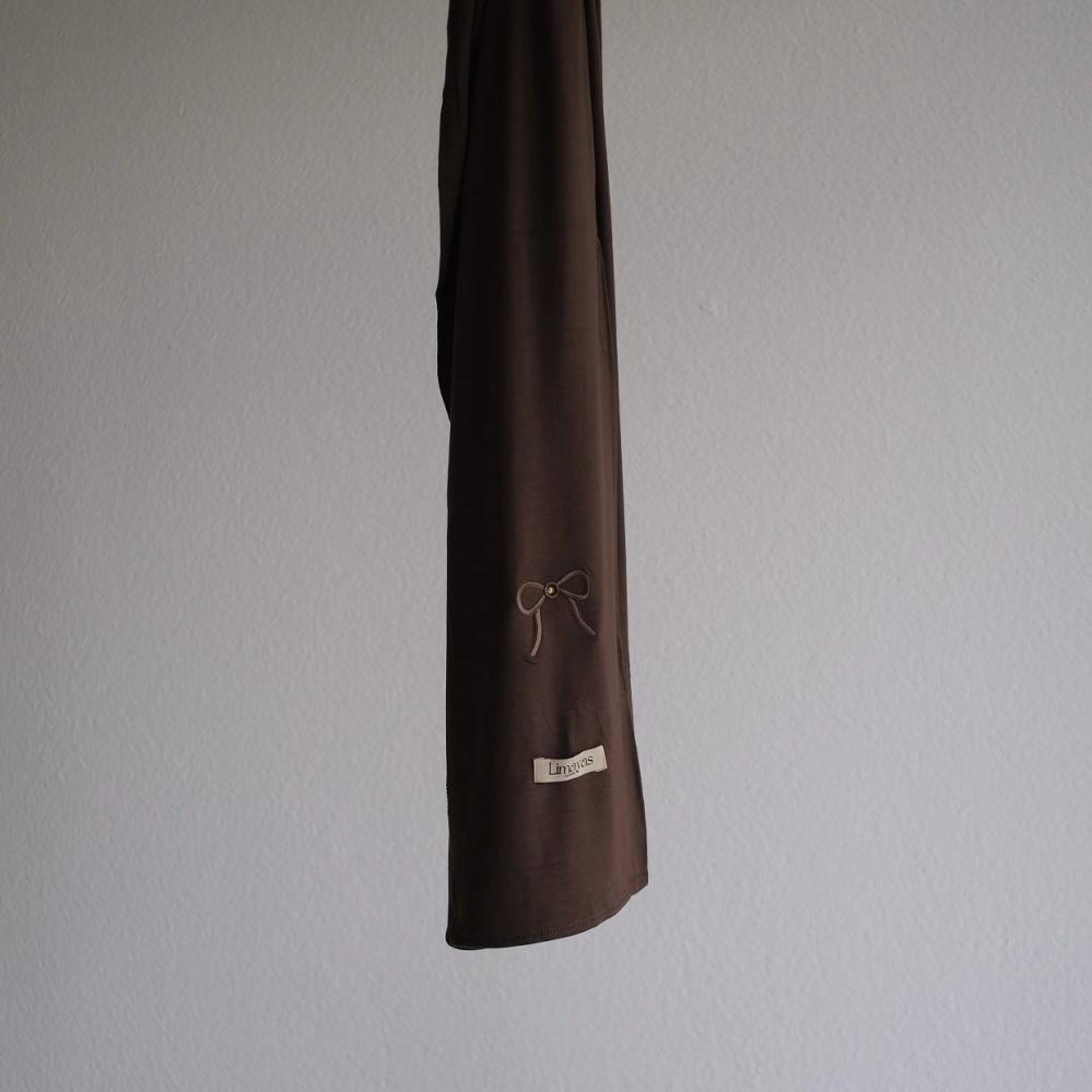 Bamboo jersey scarfs with bows