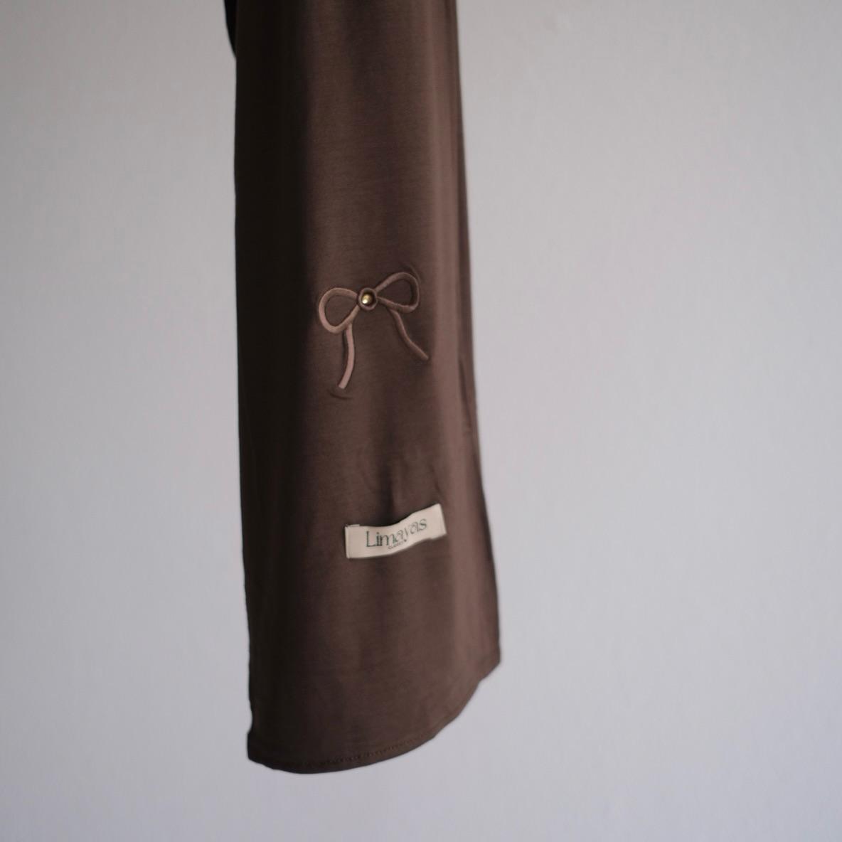 Bamboo jersey scarfs with bows